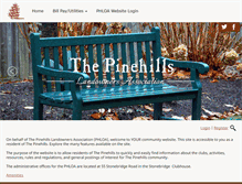 Tablet Screenshot of pinehills.net